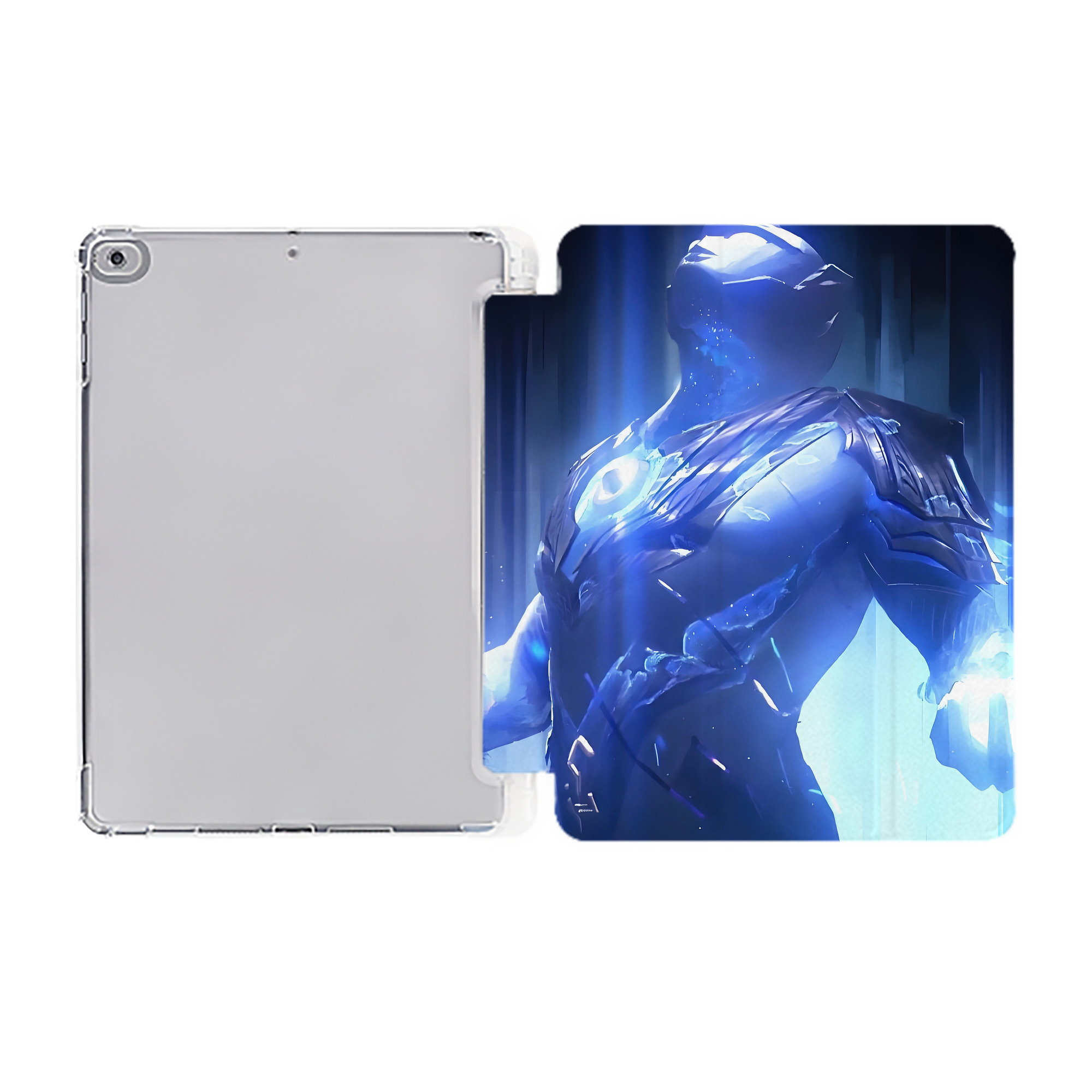 （画像用） ウルトラマン Ultraman IPad ケース ペン収納付き 三つ折りスタンド PUレザー×シリコン 対応機種9.5/10.5/10.9インチ